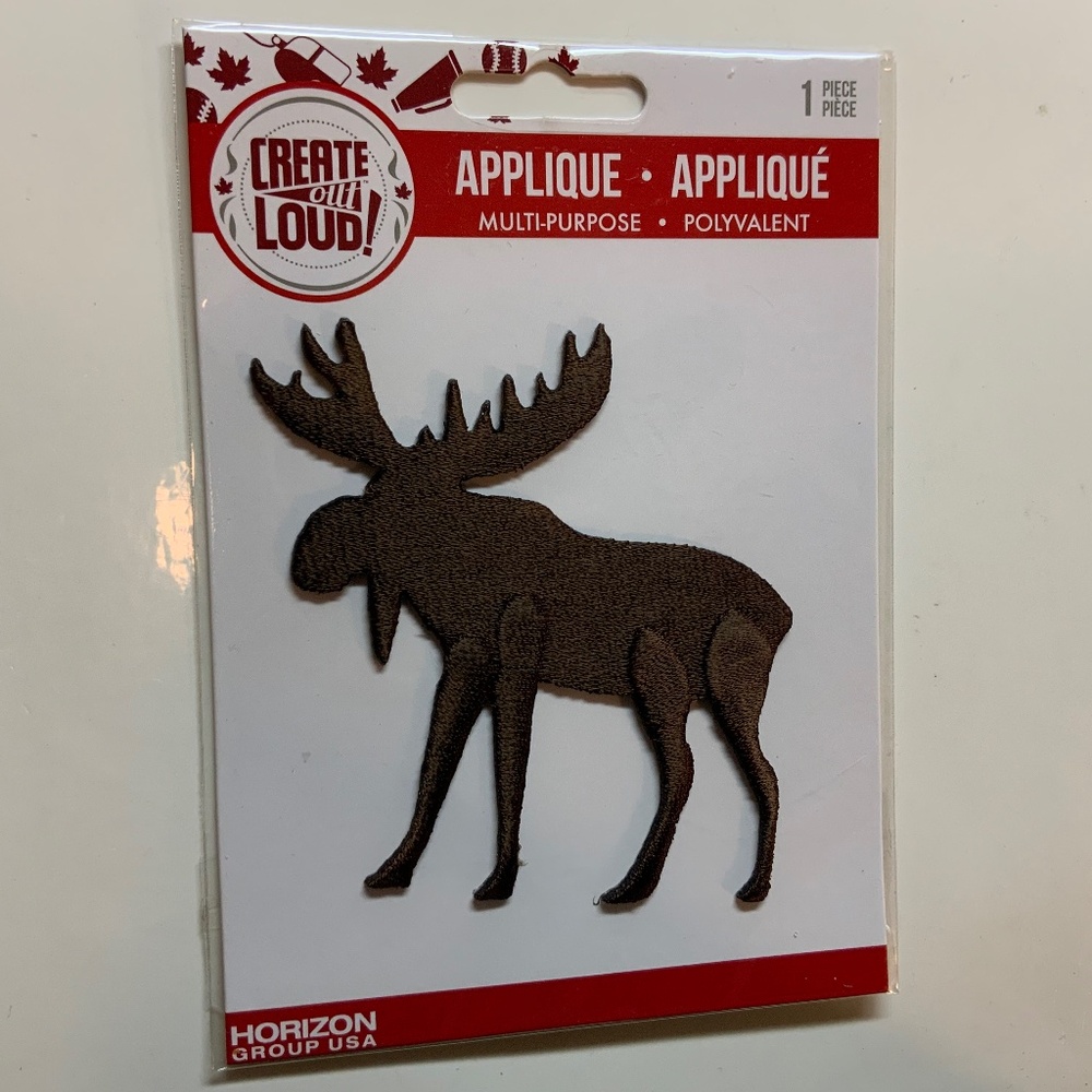 Iron-on Patch - Embroidered “Moose” by Horizon Group USA